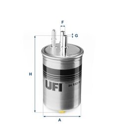 Palivový filter UFI 24.133.00