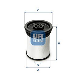 Palivový filter UFI 26.019.01