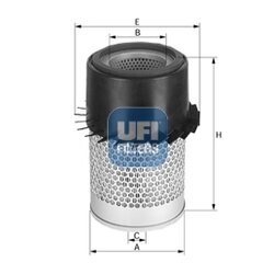 Vzduchový filter UFI 27.456.00