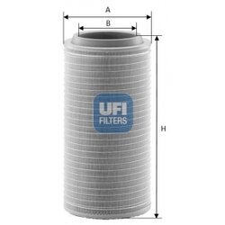 Vzduchový filter UFI 27.558.00