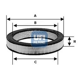 Vzduchový filter UFI 30.939.00