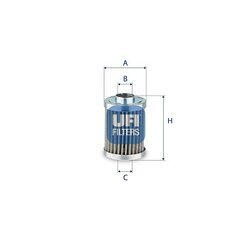 Filter pracovnej hydrauliky UFI 83.045.00