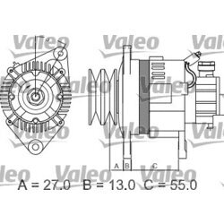 Alternátor VALEO 437147 - obr. 2