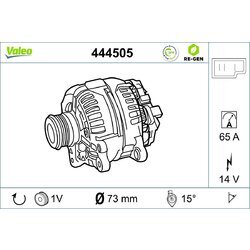 Alternátor VALEO 444505