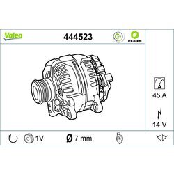 Alternátor VALEO 444523