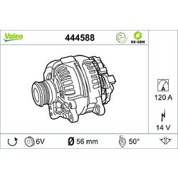 Alternátor VALEO 444588