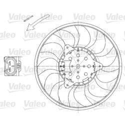 Ventilátor chladenia motora VALEO 696029