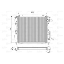 Chladič motora VALEO 730182
