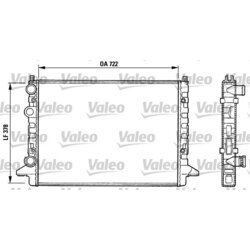 Chladič motora VALEO 731008