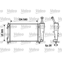 Chladič motora VALEO 734362