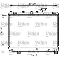 Chladič motora VALEO 735077