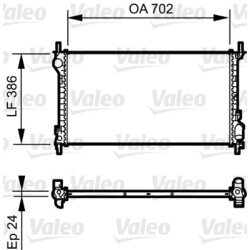 Chladič motora VALEO 735167