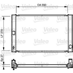 Chladič motora VALEO 735213