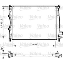 Chladič motora VALEO 735381