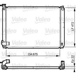 Chladič motora VALEO 735571