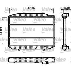 Chladič motora VALEO 819378