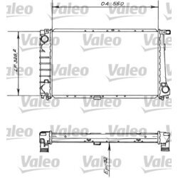 Chladič motora VALEO 819414