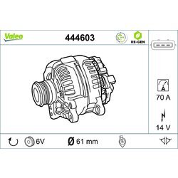 Alternátor VALEO 444603