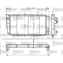 Chladič motora VALEO 730054