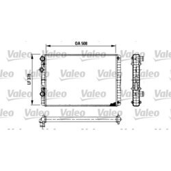 Chladič motora VALEO 730954