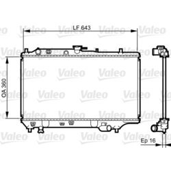 Chladič motora VALEO 731072