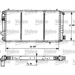 Chladič motora VALEO 731173