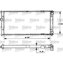Chladič motora VALEO 731266
