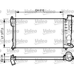 Chladič motora VALEO 731389