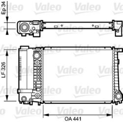 Chladič motora VALEO 731520