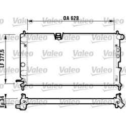 Chladič motora VALEO 732347