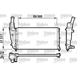 Chladič motora VALEO 732705