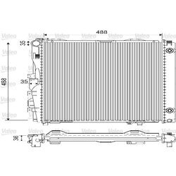 Chladič motora VALEO 733134