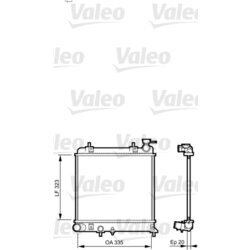 Chladič motora VALEO 734266