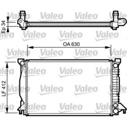 Chladič motora VALEO 734270