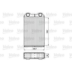Výmenník tepla vnútorného kúrenia VALEO 811533