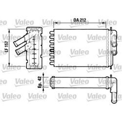 Výmenník tepla vnútorného kúrenia VALEO 812017