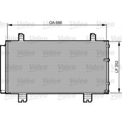 Kondenzátor klimatizácie VALEO 814226