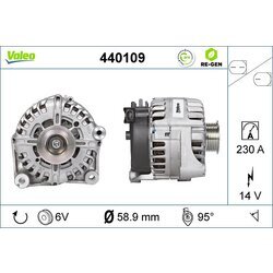 Alternátor VALEO 440109