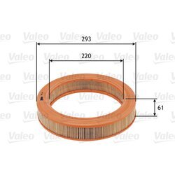 Vzduchový filter VALEO 585727