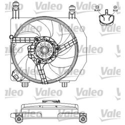 Ventilátor chladenia motora VALEO 696160