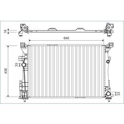 Chladič motora VALEO 701133