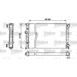 Chladič motora VALEO 730505