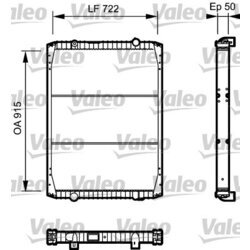 Chladič motora VALEO 732331