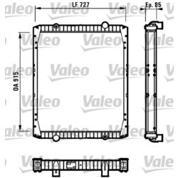 Chladič motora VALEO 732337