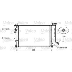 Chladič motora VALEO 734445
