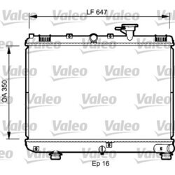 Chladič motora VALEO 735078