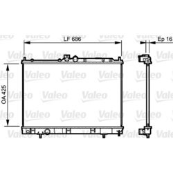 Chladič motora VALEO 735201