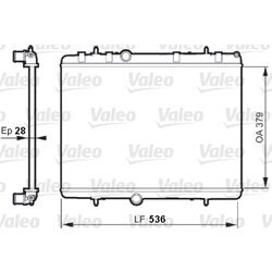Chladič motora VALEO 735608