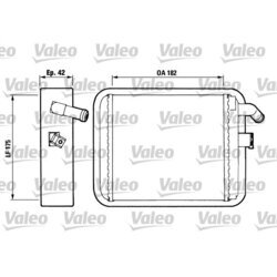 Výmenník tepla vnútorného kúrenia VALEO 812018