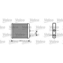 Výmenník tepla vnútorného kúrenia VALEO 812285
